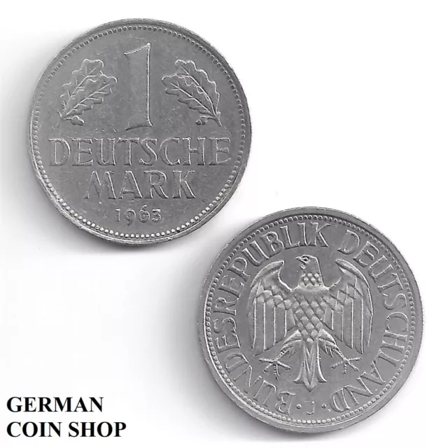 BRD 1 DM Mark 1963 1966 1979 1980 1982 D F G J - Bundesrepublik Deutschland