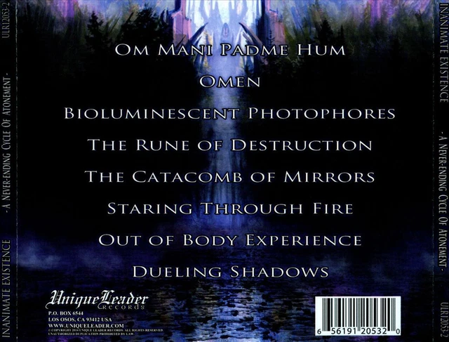 Inanimate Existence INANIMATE EXISTENCE - A Never-Ending Cycle Of Atonement New Cd £25.50 ...