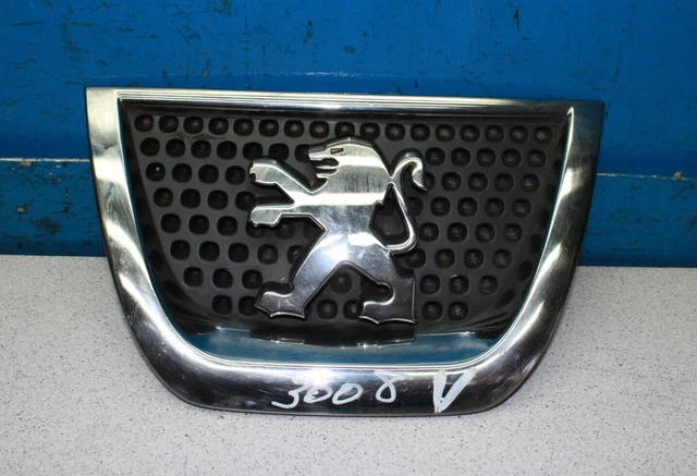Emblème 3D Peugeot 3008 - Autocollant Remplacement Avant/arrière - ABS, Adhésif Fort - 9.2x8.5 Cm