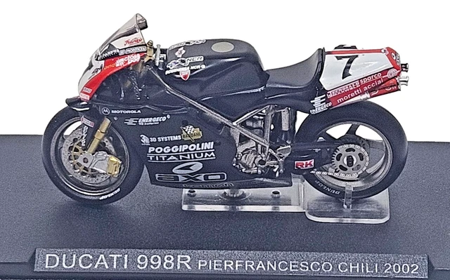Deagostini 1/24 - Ducati 998R Pierfrancesco Chili 2002 - Modèle Moto