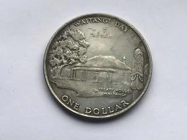 1977 Nouvelle-Zélande 1 Dollar Waitangi Day Pièce de Monnaie