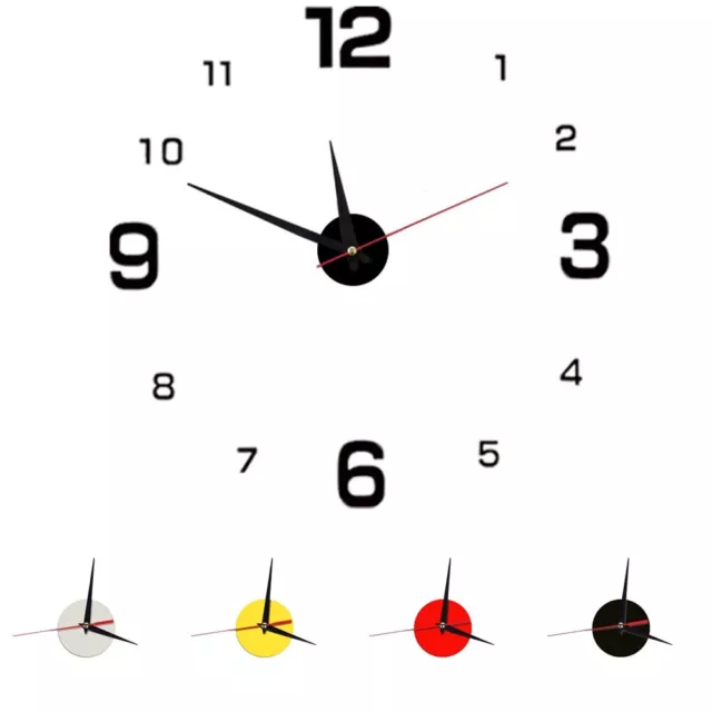 Or pour jante 90mm Classique Quartz Horloge Insert Mini horloge murale pour  tête DIY Mov