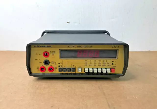 B&K Precision Benchtop Digital Multimeter Model 2831A w/ Backlit Display Tested