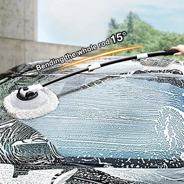 Bürstenkopf mit Schwamm um schnell Schmutz von Ihrem Auto zu entfernen