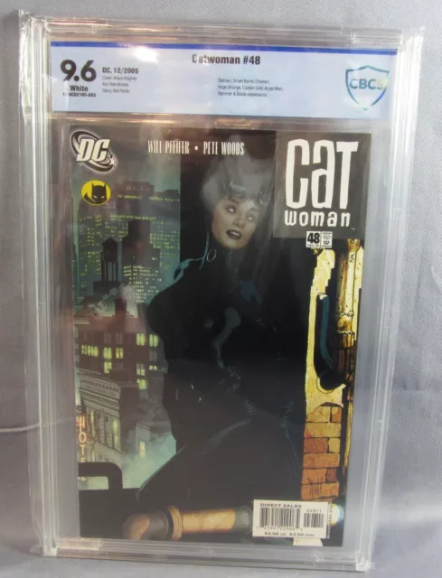 CATWOMAN #48 (Adam Hughes Cover) White Pages CBCS 9.6 NM+ DC 2005 cgc