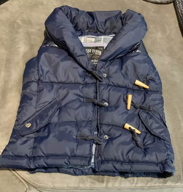 Tommy Hilfiger Girls Puffer Vest Shawl Collar Size 8 Warm Coat Jacket Outerwear