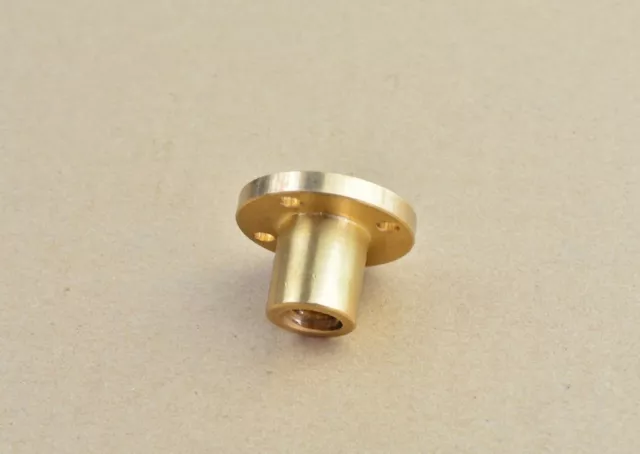 6mm T6 Right Hand Flange Trapezoidal Brass Nut ACME Thread Lead 1 - 12mm Select