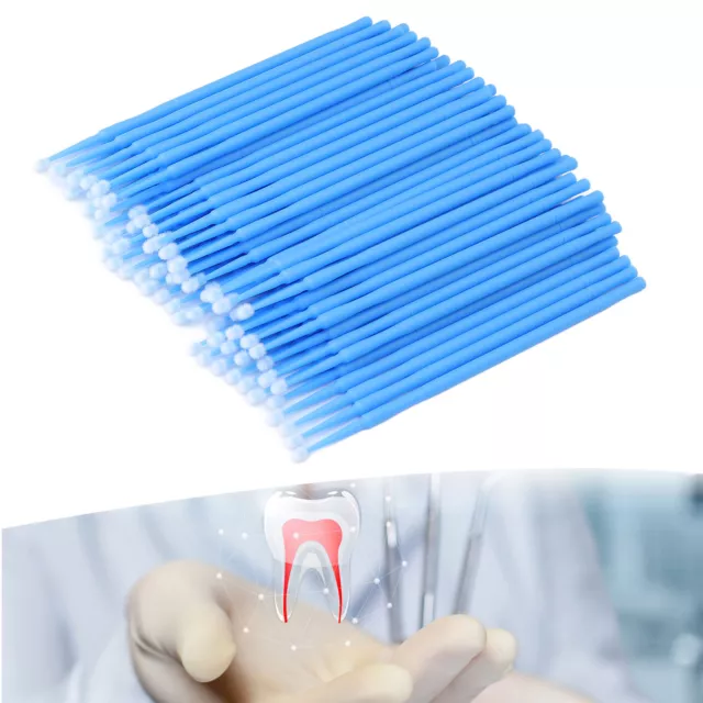 100pcs Micro Applicateur Brosse Jetable Design Unique Outil Dentaire Compact SFD