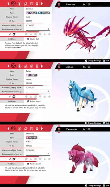 Shiny Zacian & Zamazenta (6IV, Event, Battle Ready) - Pokemon Sword and  Shield - Rawkhet Pokemon