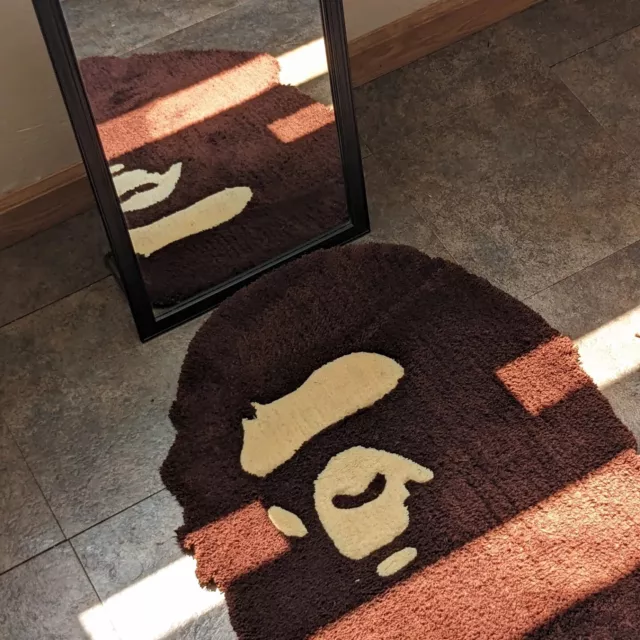 Human Made Nigo Bape Heart Pile Indoor Area Bedroom Rugs Floor Door Mat  Carpet
