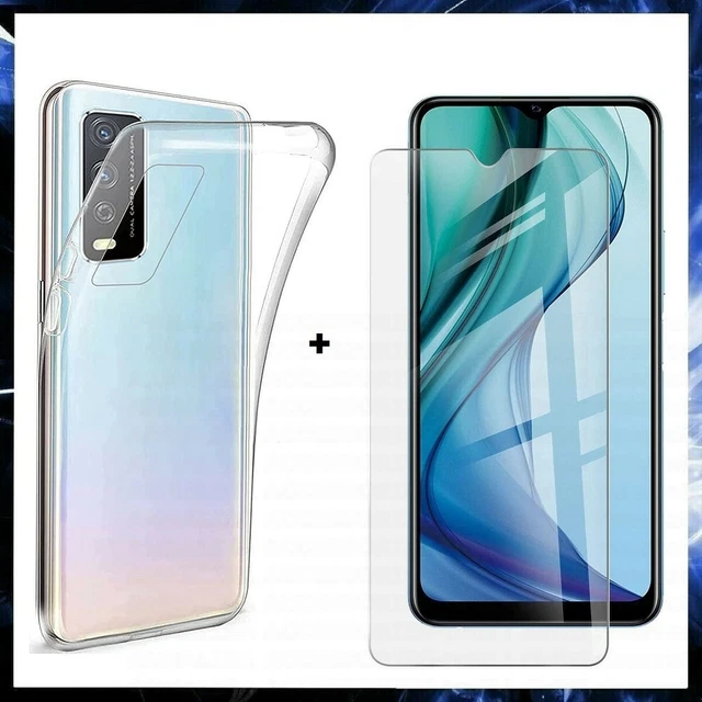 For VIVO Y11S CLEAR CASE + TEMPERED GLASS SCREEN PROTECTOR SHOCKPROOF COVER