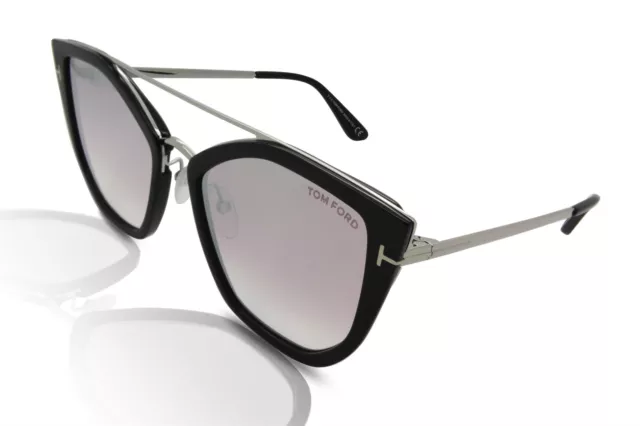 Gafas de sol para mujer Tom Ford FT0648 Dahlia-02 01Z negras brillantes