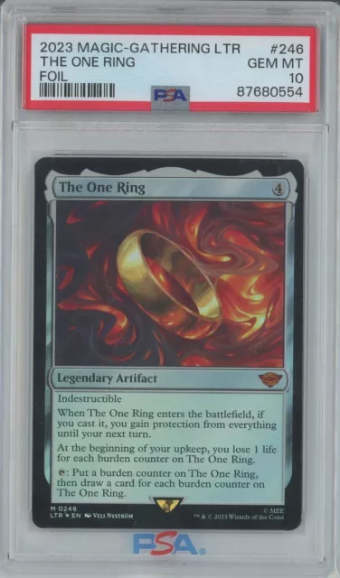 2023 MTG Lord of the Rings - The One Ring Foil #246 - PSA 10 GEM MINT