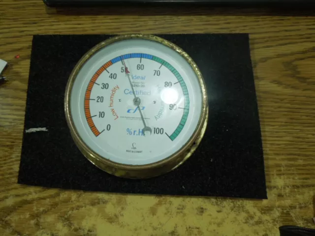 Cole-Parmer / Ideal Model: 3310-20 Brass Case Hygrometer