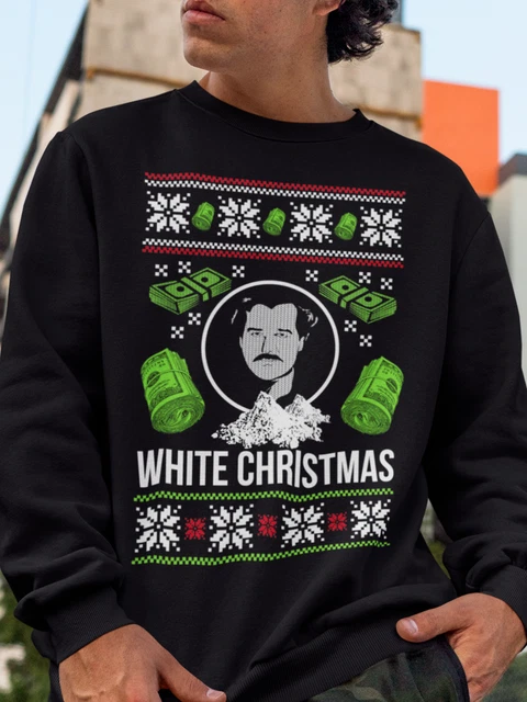 Pablo Escobar Narcos Ugly Christmas Sweatshirt Save The Children Charity Listing