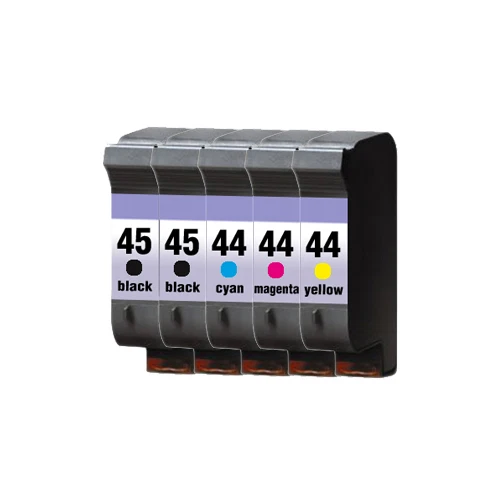 5 cartucce "PlatinumSeries" per HP 45 & 44 Designjet 755 CM