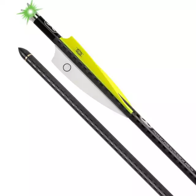 TenPoint EVO-X CenterPunch Alpha-Blaze Carbon 16" .001" Arrows 3pk Grn HEA-759.3