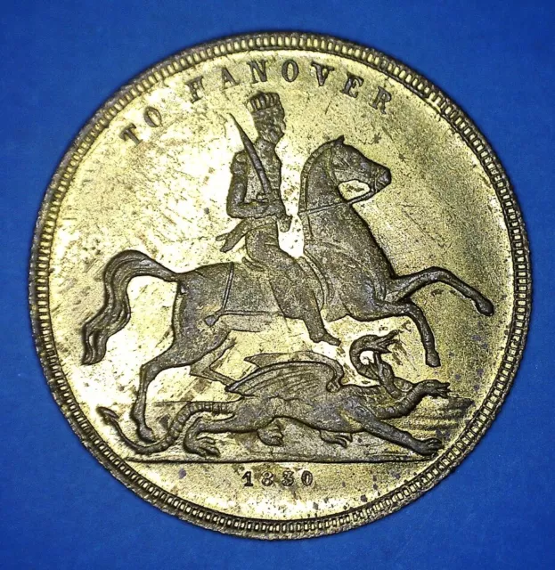 Rarity-7 Neilson F-50 / Nice & Rare 1830 To Hanover Whist Counter - *21407326 🌈
