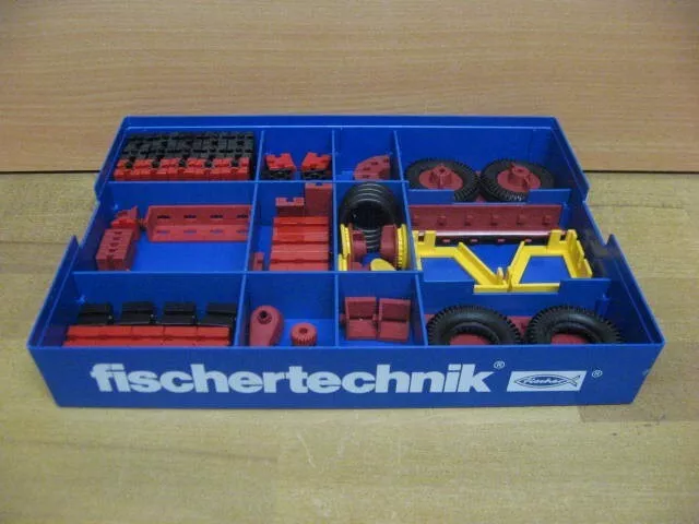 Fischertechnik School LPE Baukasten Basis Set mit Box 500 blau nur Ersatzteile