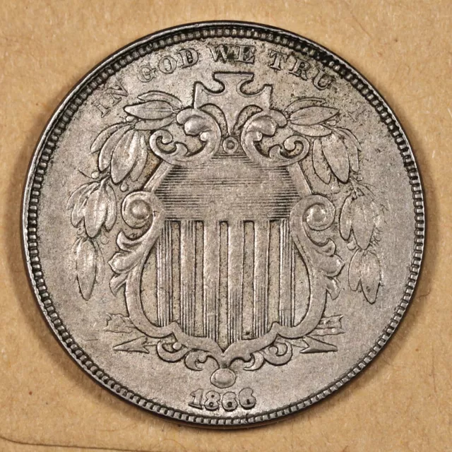 1866 Shield Nickel.  VF.   195727