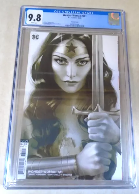 Wonder Woman Issue #761 Comic. CGC Graded 9.8. Joshua Middleton Variant Cover