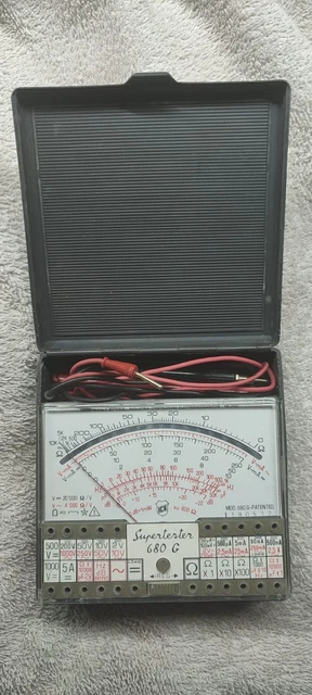 ICE SUPERTESTER 680 G  MULTIMETRO ANALOGICO PROFESSIONALE. TESTER IV serie