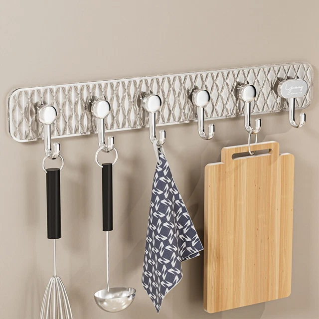 Plastic Hanging Hooks Wall Mounted Key Hat Hanger Delicate Coat Racks  Entryway
