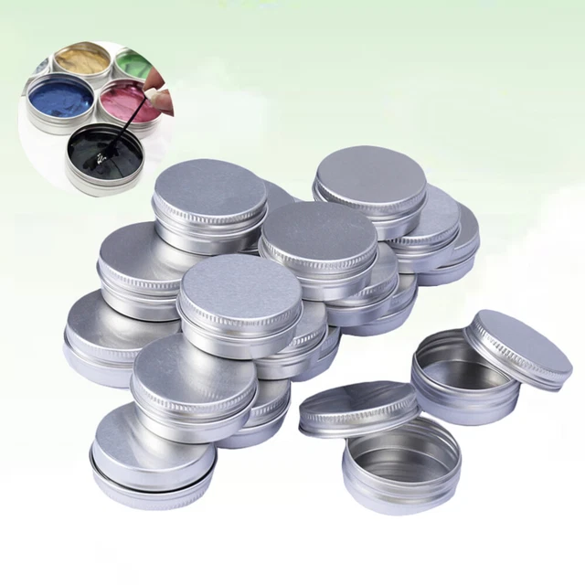 ZEAYEA 30er Set Kerzendosen – 6,3x4,3 Cm, Silber, Mit Deckel, Für DIY & Aufbewahrung