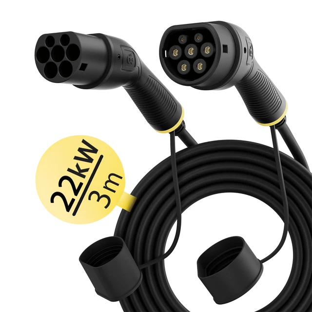 Tipo 2 EV Cavo di Ricarica 32A 22KW 3 Phasig PHEV Auto Elettrica Caricabatterie 3M Moda 3 Tesla Tipo 2 EV Cavo di Ricarica 32A 22KW 3 Phasig PHEV Auto Elettrica Caricabatterie 3M Moda 3 Tesla