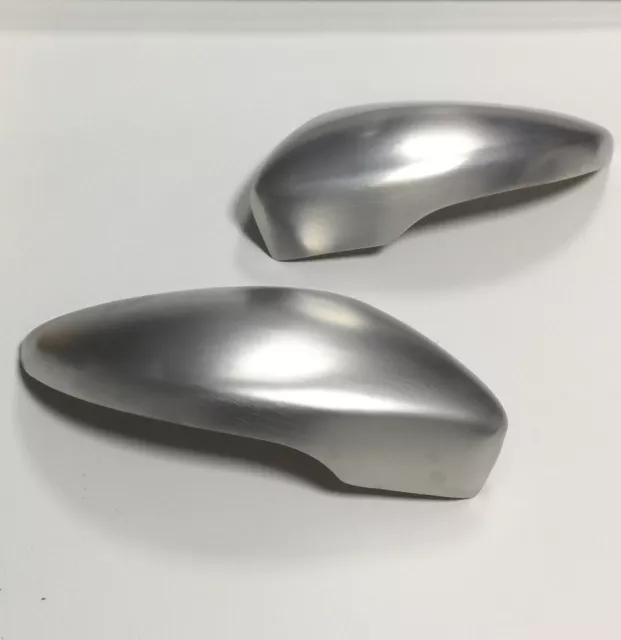 2 Coque Couvre Retroviseur Inox Alu Brosser Pour Vw Scirocco 3 A Partir De 05/20