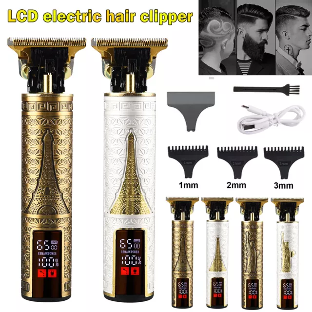 Electric Shaver Professional Mens Hair Clippers Trimmers Machine Cordless Beard