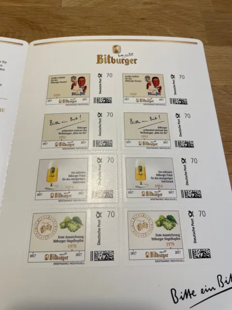 Sammler aufgepasst! Bitburger Brauerei Briefmarken zum 200-jährigen Jubiläum