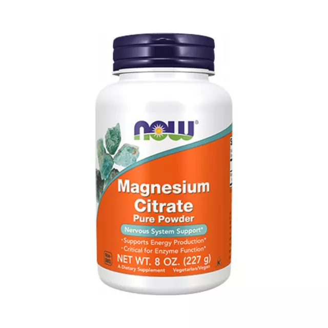 Now Foods Magnesium Citrate Pure Powder (227g) Unflavoured - Minéraux