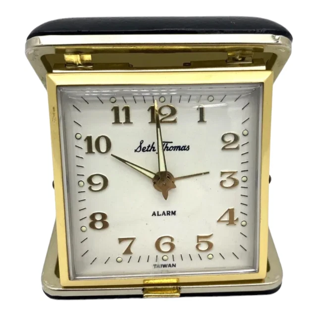 VINTAGE SETH THOMAS Travel Wind Up Alarm Clock For Parts Only Not