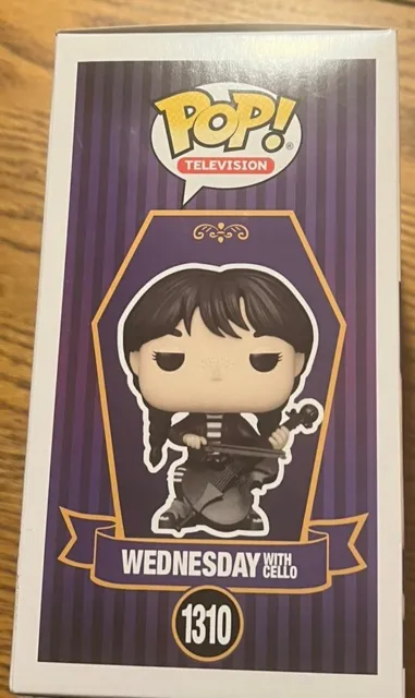 Funko POP! TV 1310 Wednesday Addams with Cello New In Box 2