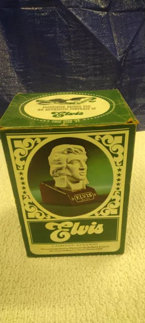 Elvis 1977 McCormick Bourbon Whiskey Decanter Elvis Presley Bust Limited Edition