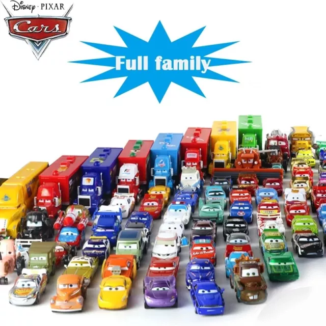 Disney Pixar Cars Lot Lightning McQueen 1:55 Diecast Model Car Toys Gift for Boy