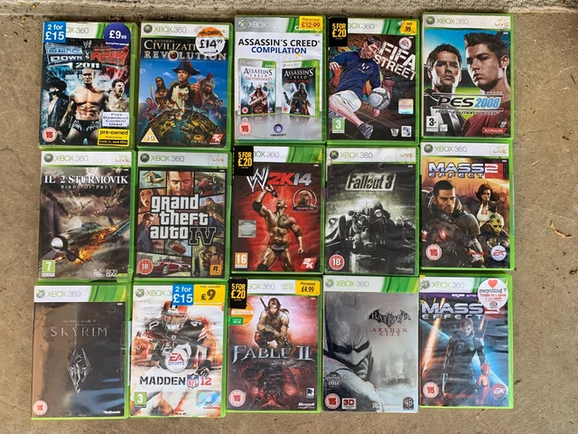 Xbox 360 Games Bundle Joblot - 15 Games