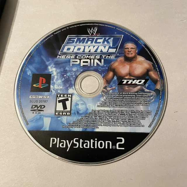 WWE SmackDown! Here Comes the Pain (Sony PlayStation 2 PS2) DISC ONLY - TESTED