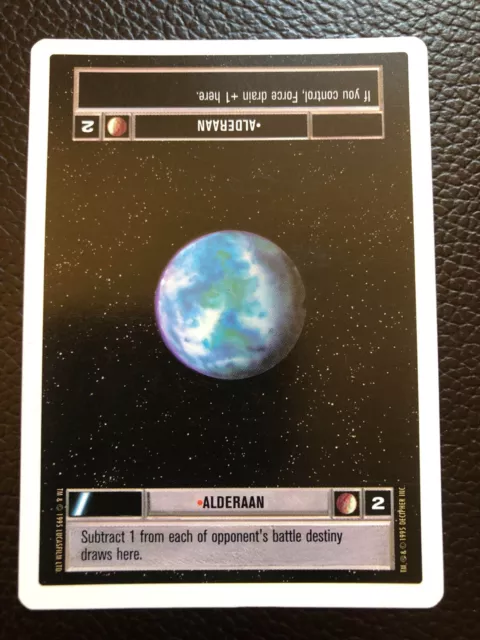 Star Wars CCG Premiere Unlimited wb Light Side Alderaan LP/NM+