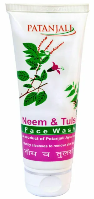 Lot De 5 Nettoyants Pour Le Visage Patanjali Neem & Tulsi