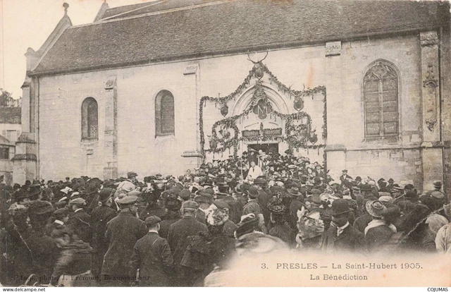 95 - PRESLES - S15002 - La Saint Hubert 1905 - La B�n�diction - En l'�tat - L1