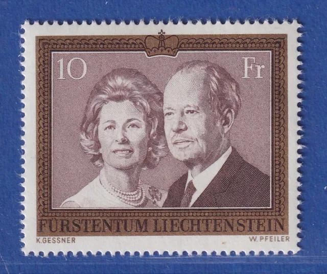 Liechtenstein 1974 Freimarke Fürstenpaar Mi.-Nr. 614 **