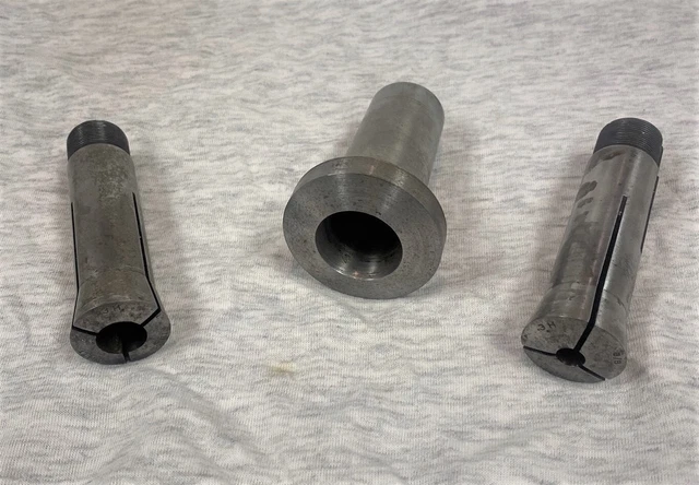 Rivett 3H Lathe Collet set - 9 collets W/nose cone