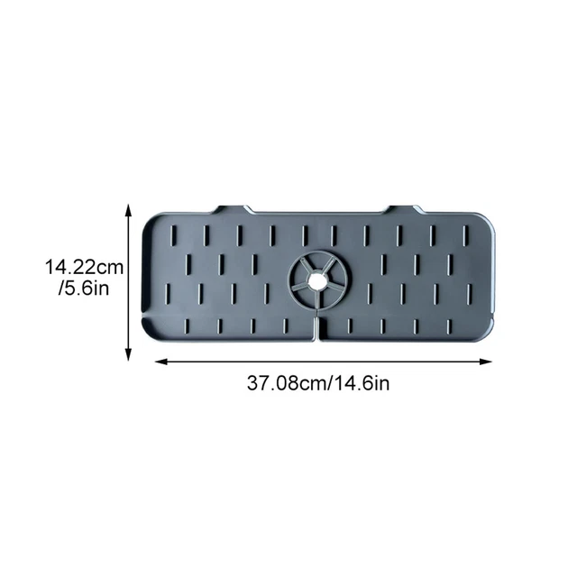 Bathroom Water Catcher Mat Sink Splash Guard Kitchen Faucet Draining Pad