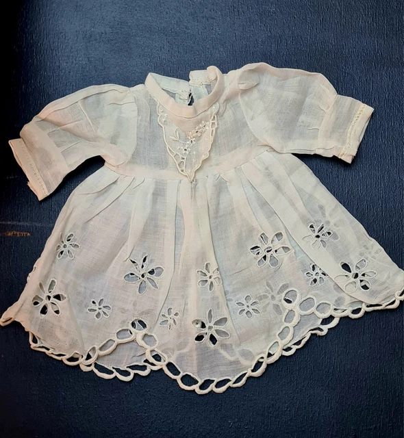 Robe En Soie Grise Pour Poupée Ancienne JUMEAU (62-64 Cm) - Fabrication France
