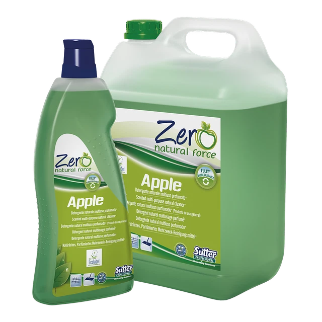 Apple Detergent Natural Multipurpose Scented Apple Green 1 Lt 0548500