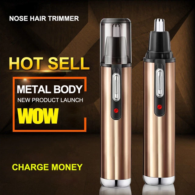 Mens Remover Hair Trimmer Nose Ear Eyebrow Clipper Electric Rechargeable Shaver