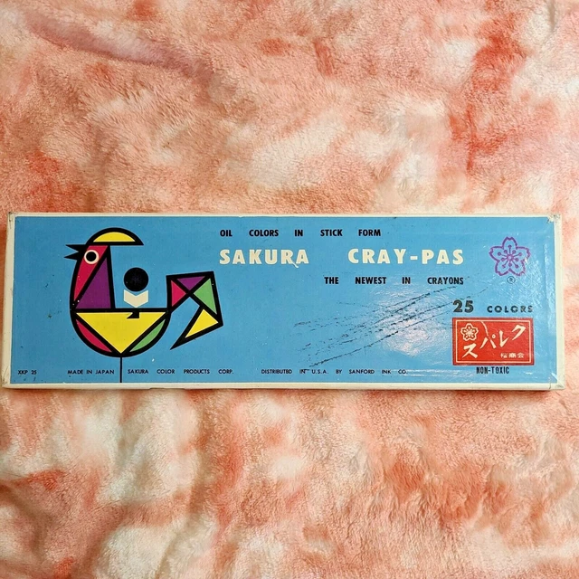 De colección SAKURA CRAY-PAS 23 de 25 COLORES ÓLEO EN FORMA DE PALO HECHO EN JAPÓN