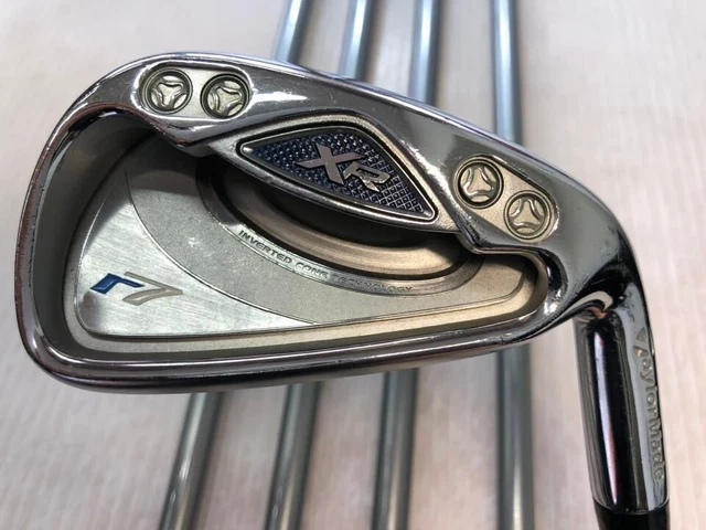 TaylorMade R7 XR Iron Set – 7 Clubs (5-PW, AW) – Stiff Steel RE-AX